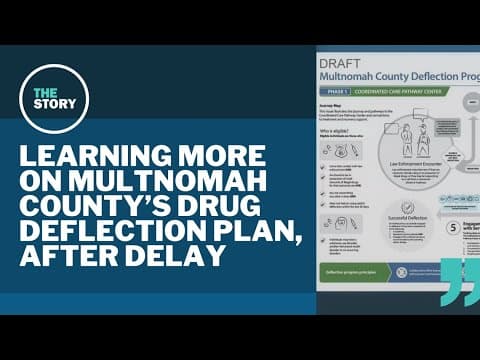Multnomah County's drug deflection plan is taking shape, but staffing is just getting started