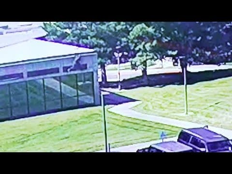 New video shows suspect climbing down building after Charlie Kirk shooting | Full Press Conference