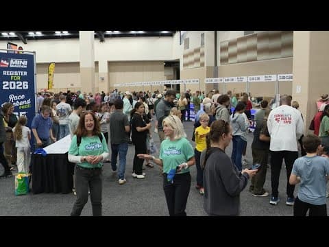 Getting ready to run the IU Health 500 Festival Mini-Marathon