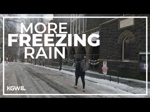 More freezing rain: Latest on winter weather in Portland