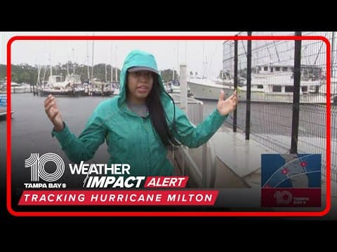 Rain, wind picking up in Gulfport ahead of Hurricane Milton