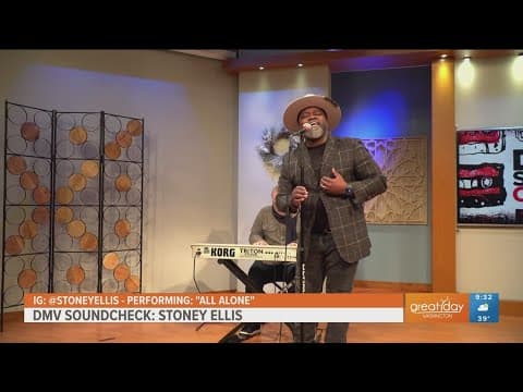 Native Washingtonian Stoney Ellis performs his latest single on the DMV Soundcheck
