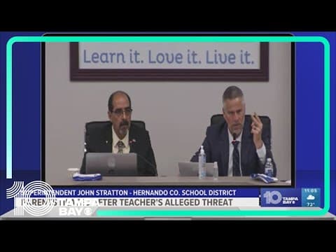 Parents in Hernando County heated after teacher's alleged threat