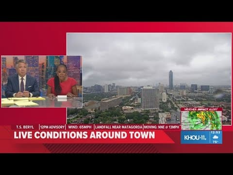 Beryl impacts in Katy | Live weather conditions