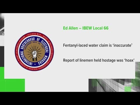 VERIFY: No, 20 linemen aren't being held hostage and fentanyl wasn't slipped into water bottles
