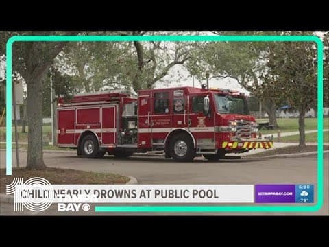 Child nearly drowns at public pool at in St. Petersburg