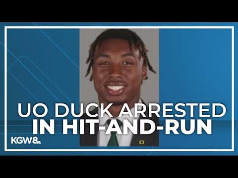 Oregon defensive back arrested in fatal hit-and-run