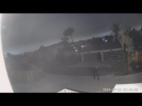 Neighbors say security video shows alleged thief connected to Leucadia car break-ins