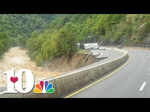 I-40 closed in Cocke County and Western NC as Pigeon River flooding rages