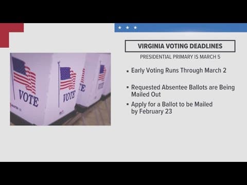 Virginia voting deadlines to know
