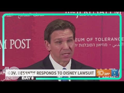 DeSantis responds to Disney lawsuit