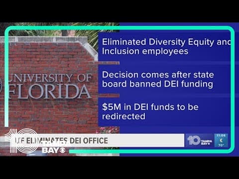 UF gets rid of DEI office in compliance with state regulation