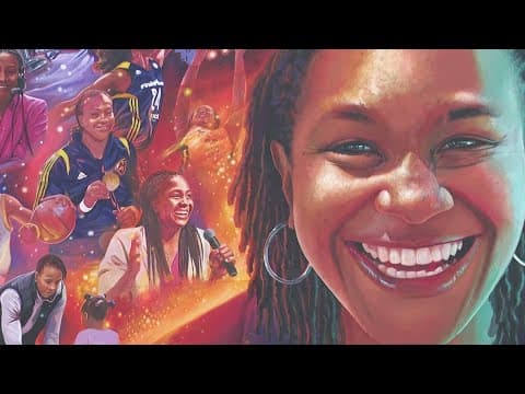 Indiana Fever legend Tamika Catchings' legacy shines in new mural in downtown Indy