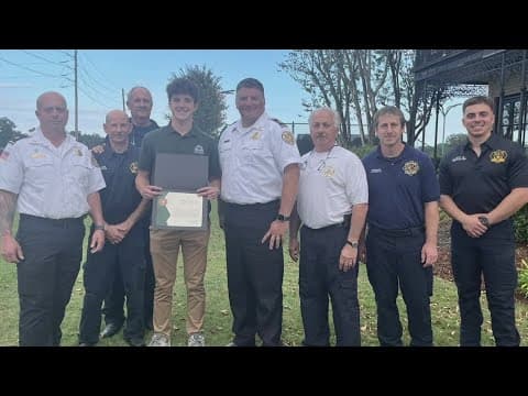 Red Cross honors Metairie teen honored after saving man's life on golf course