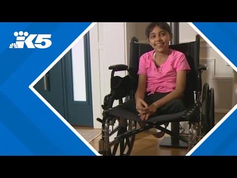 Wounded girl from Gaza arrives in Seattle, hoping to walk again