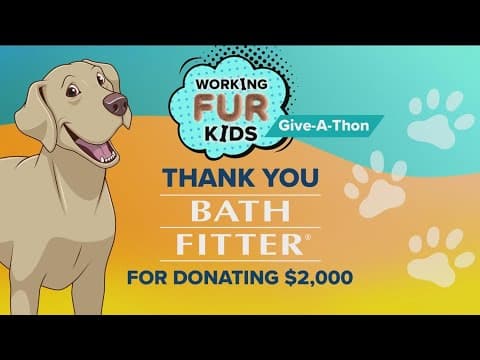 Thanks Bath Fitter | Donations for Resident Professional Canine Therapy Program at Rady Children’s
