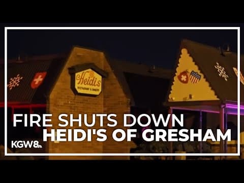 Gresham restaurant closed due to fire early Sunday