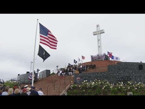 Memorial Day ceremony 2024 at Mount Soledad National Veterans Memorial
