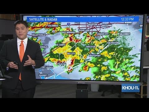 Houston forecast: More heavy downpours across area Sunday afternoon