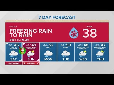 Freezing rain falls across much of western Washington | KING 5 Weather
