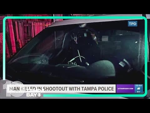 Man dead after exchanging gunfire with Tampa police