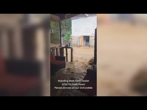 Woman shares story after being rescued from flooding on I-40