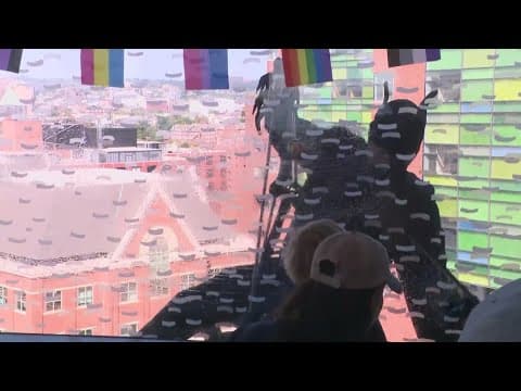 Window washer heroes at the Johns Hopkins Children's Center in Baltimore