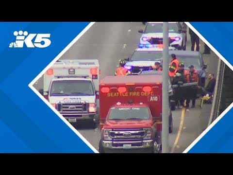 SB I-5 reopens in Seattle after 4-car crash