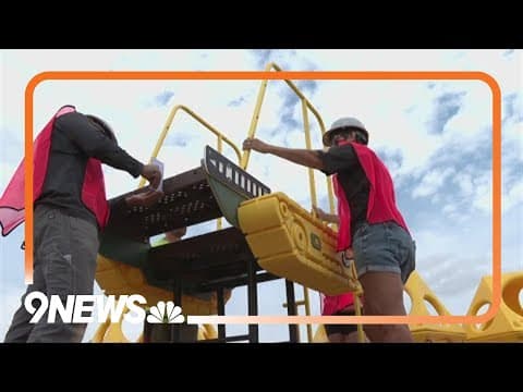 Volunteers help build adaptive playground in Berthoud