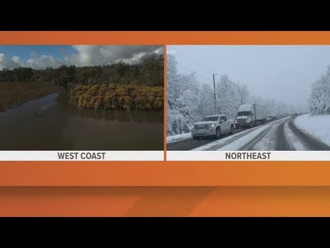 States across the U.S. manage extreme weather ahead of Thanksgiving