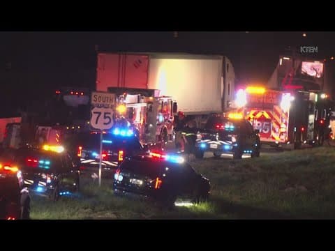 Three killed in two crashes hours apart in construction zone on US Highway 75 in North Texas