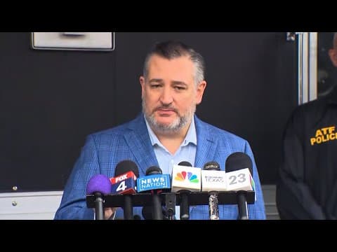 Texas officials full press conference on Dallas ICE facility shooting