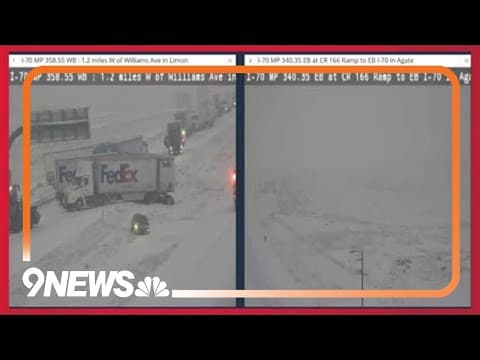 Crash involving semi-truck closes EB I-70 in Limon