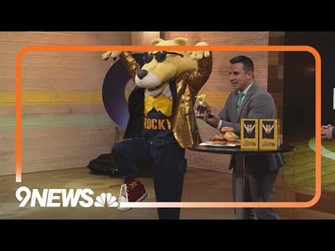 Nuggets mascot Rocky celebrates birthday on 9NEWS Mornings