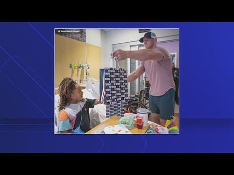JJ Watt surprises patients at Texas Children's Hospital ahead of Ring of Honor induction