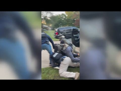 ICE agents took man in front of children, woman says