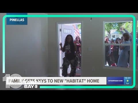 Florida bus driver gets new home from Habitat for Humanity in Pinellas County