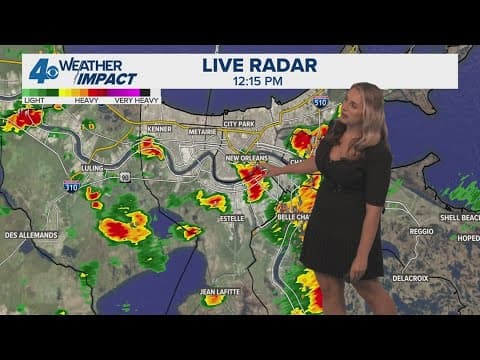 New Orleans Weather: Scattered rain and storms the next couple days