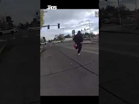 Woman arrested immediately following theft of cash register. Man attempts to elude police.