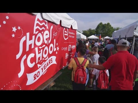 KAUL getting ready for Shoes for School event