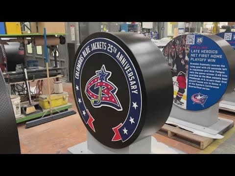 Blue Jackets to unveil oversized puck sculptures as part of 25th season celebration