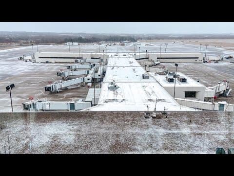 Hundreds of flights canceled as winter storm hits central Ohio