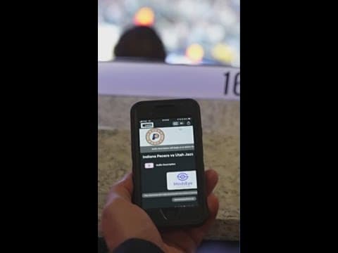 Pacers unveil new service for visually-impaired fans