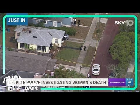 St. Petersburg police investigating woman's death