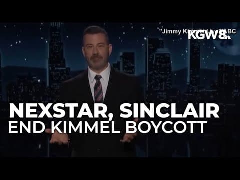Nexstar and Sinclair bring Jimmy Kimmel's show back on local TV stations, ending boycotts