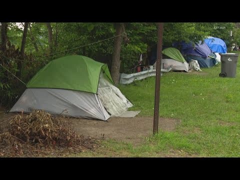 Fountain Square homeless encampment still up after city said it would be closed Monday
