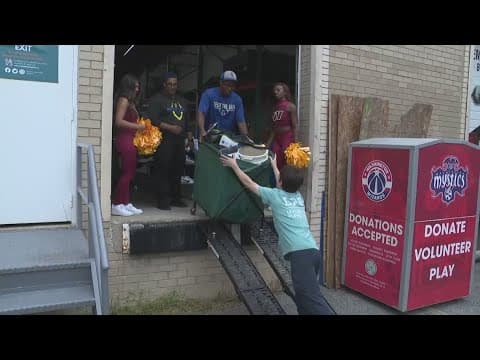 Commanders donate football equipment to Leveling the Playing Field for youth football teams