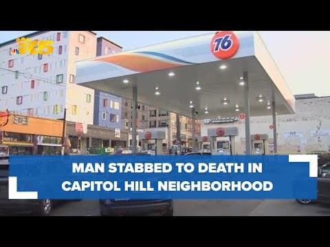 Man killed with kitchen knife near Capitol Hill gas station