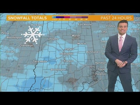 Waking up to a dusting in spots Thursday morning across Indiana | Roads Update