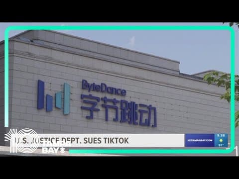 DOJ sues TikTok